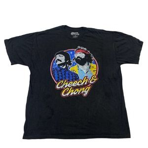 Cheech & Chong Graphic Movie Tee Thrifted Vintage Style Size 2X